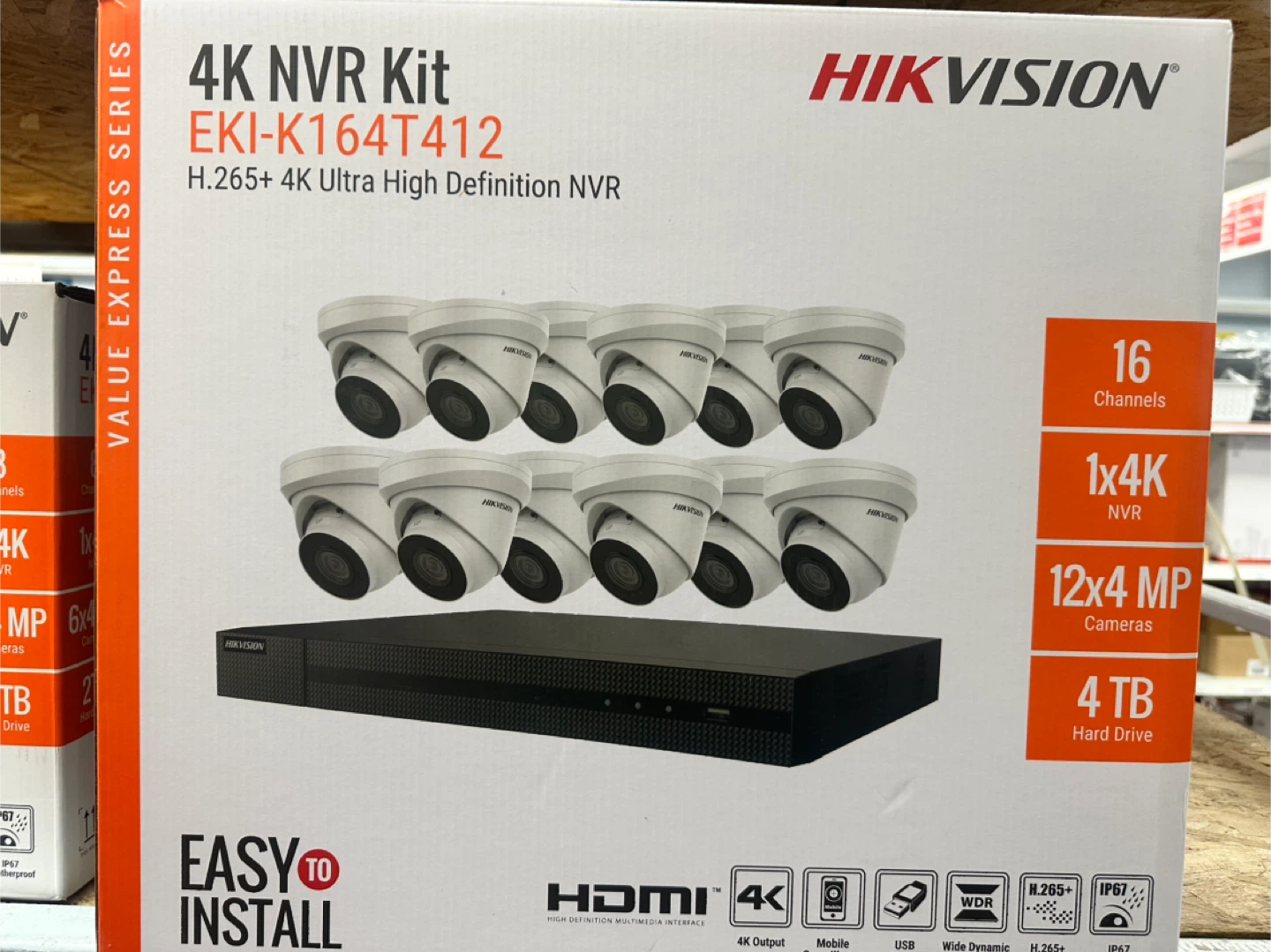 Hikvision 4K NVR Kit EKI-K164T412