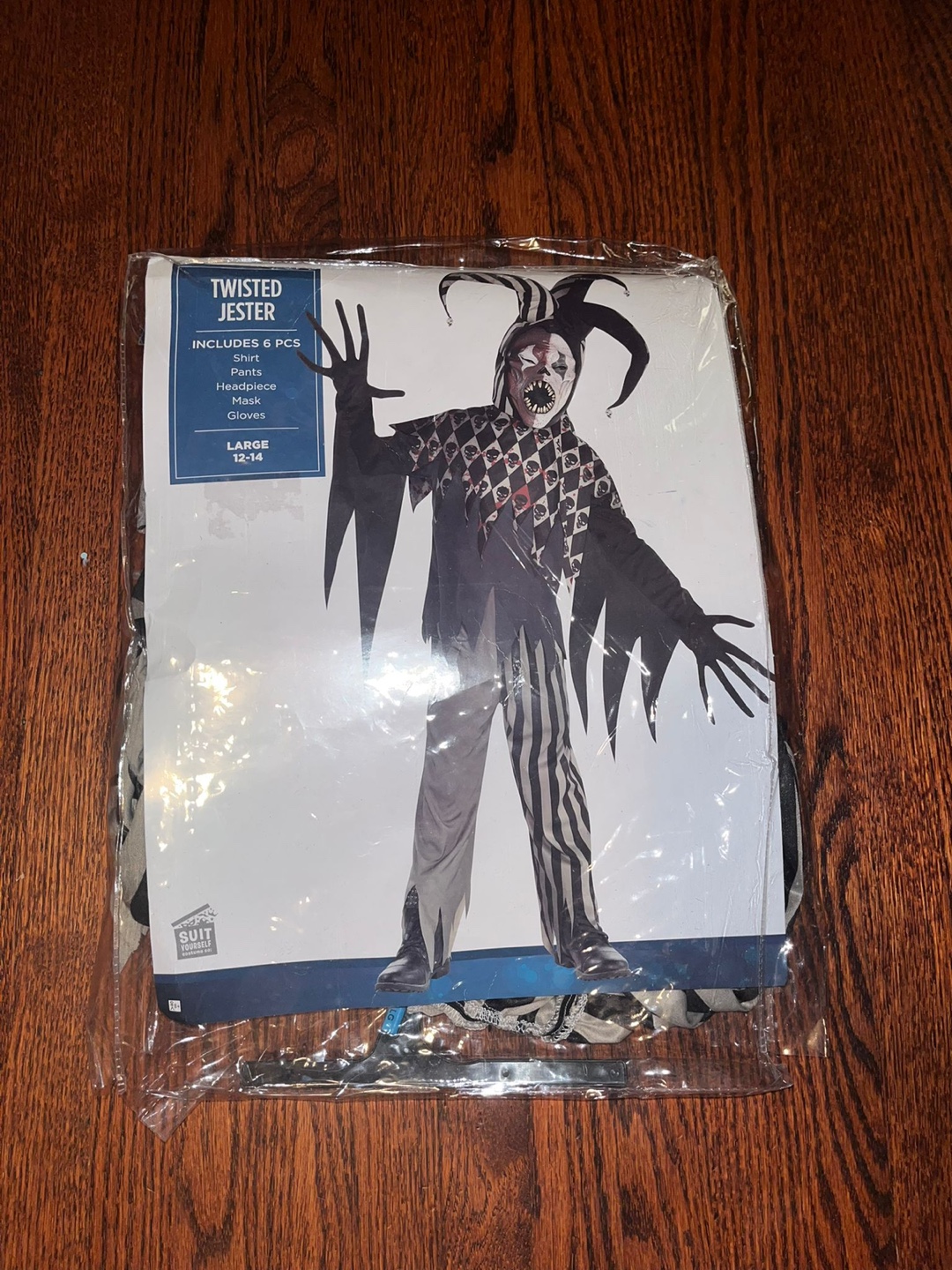 Twisted Jester Costume - Size Large (12-14)
