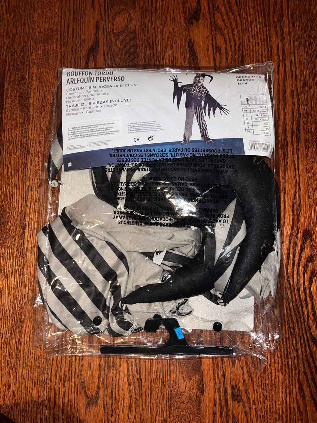 Twisted Jester Costume - Size Large (12-14) - photo 2