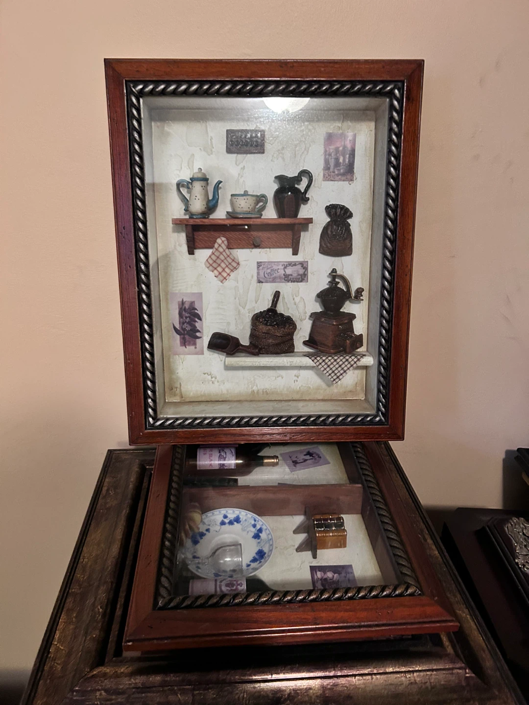 Coffee & Wine Shadow Box Wall Art - photo 2
