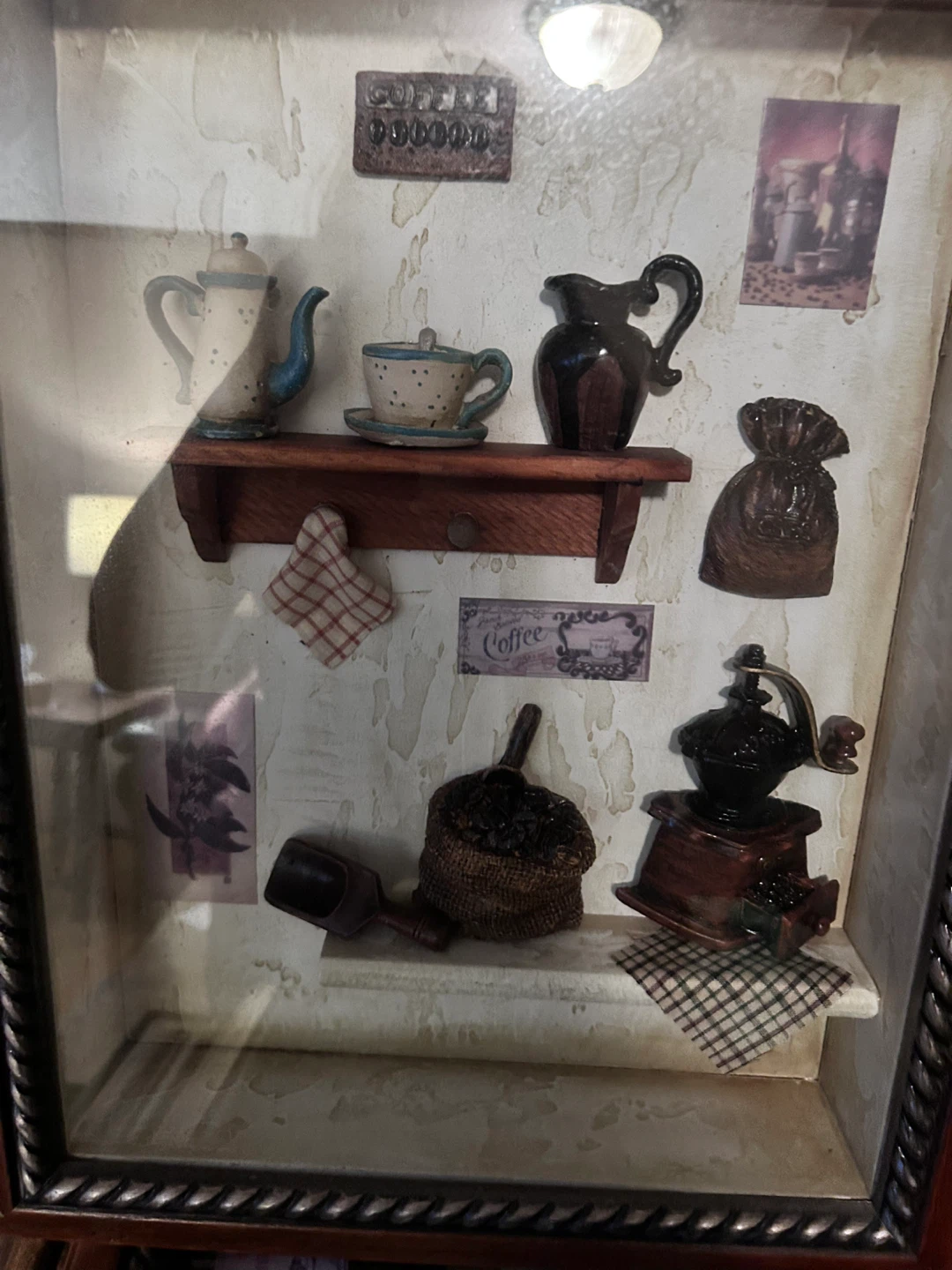 Coffee & Wine Shadow Box Wall Art - photo 3