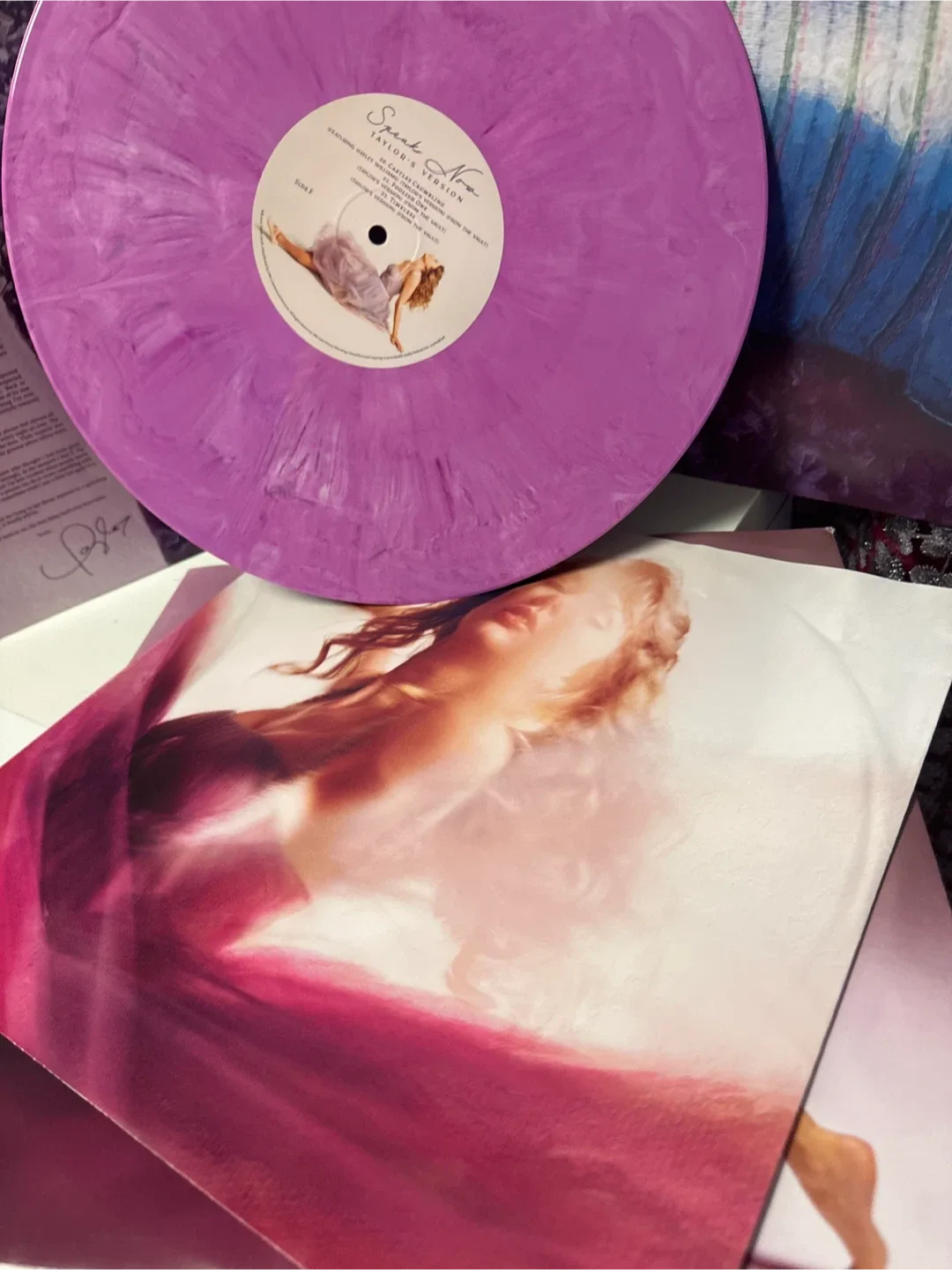 Taylor Swift Speak Now Vinyl - Lavender Marbled image indicator(3)