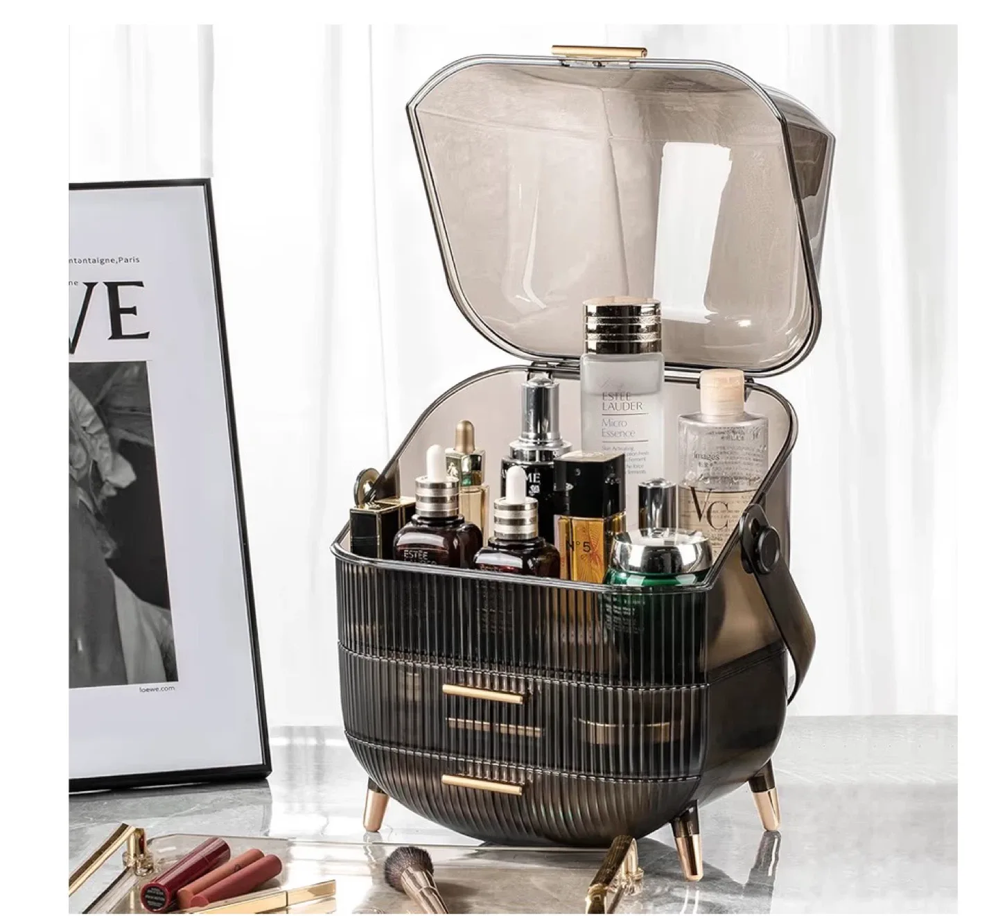 CANITORON Makeup Organizer - Large Capacity image indicator(4)