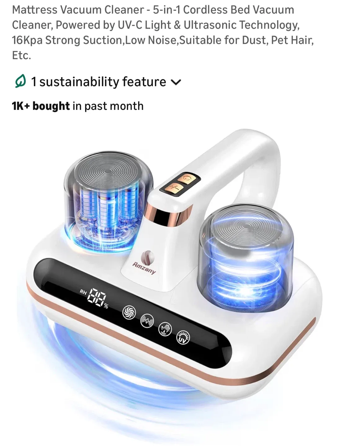 Amzany Bed Vacuum Cleaner image indicator(6)