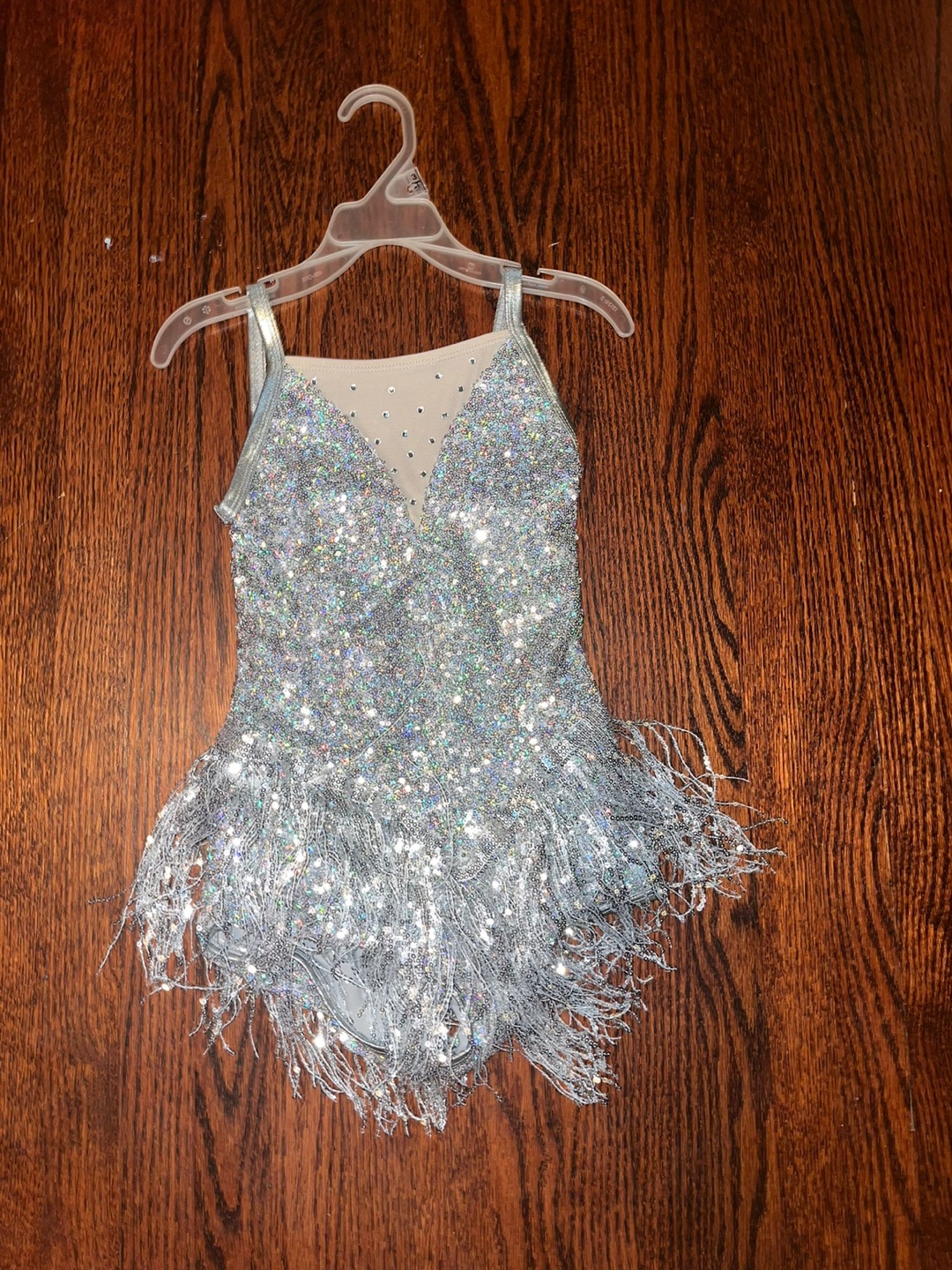 Silver Sequin Dance Leotard