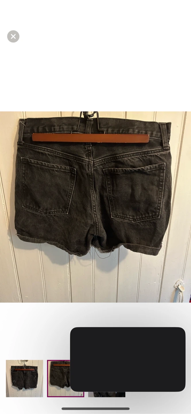 Old Navy Black Denim Shorts - Size 6 - photo 2