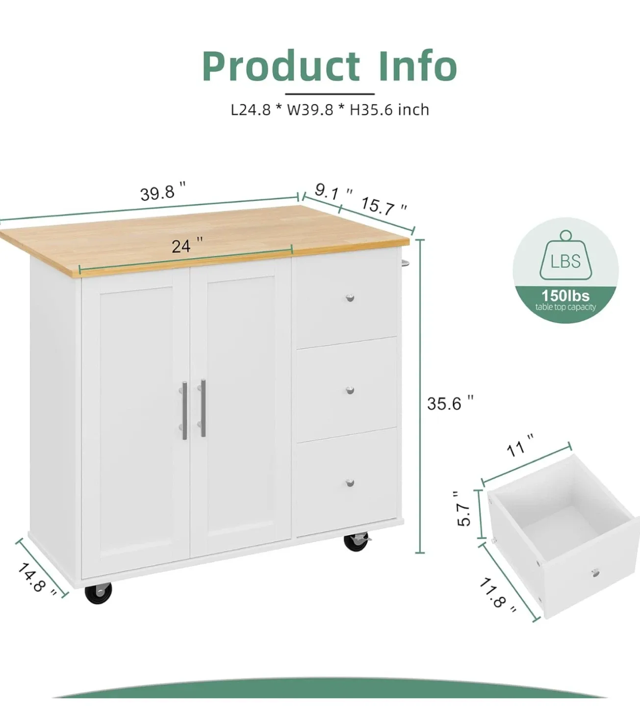 Ikea Stenstorp Kitchen Cart image indicator(6)