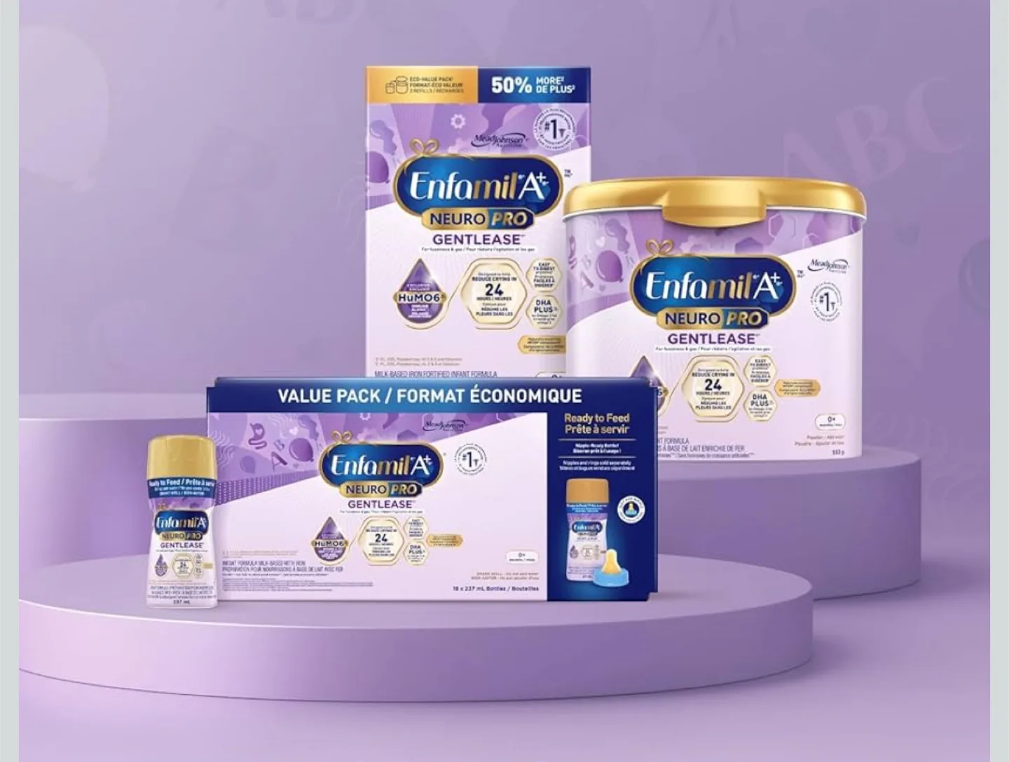 Enfamil A+ NeuroPro Gentlease Baby Formula – 18 Bottles image indicator(3)