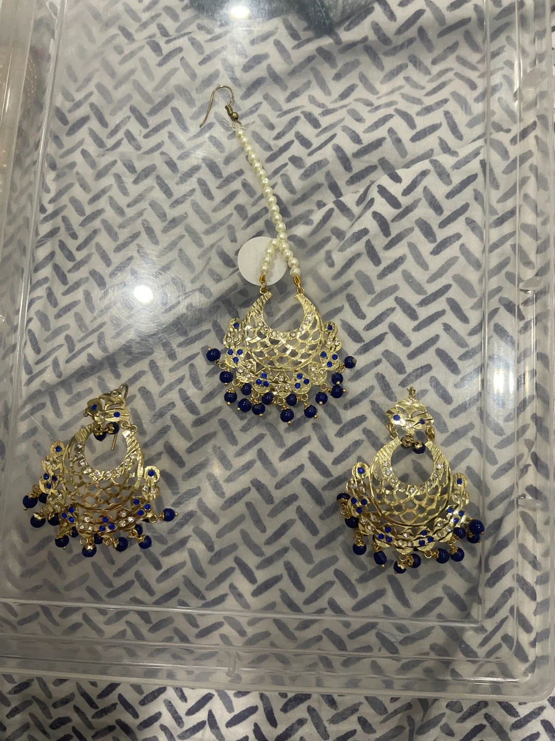 Earrings with Tikka Set thumbnail