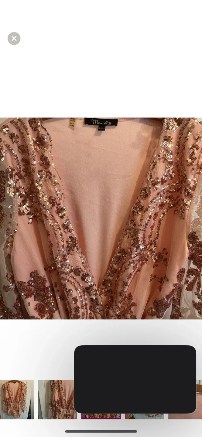 Moon Lite XS Sequin Romper image indicator(3)