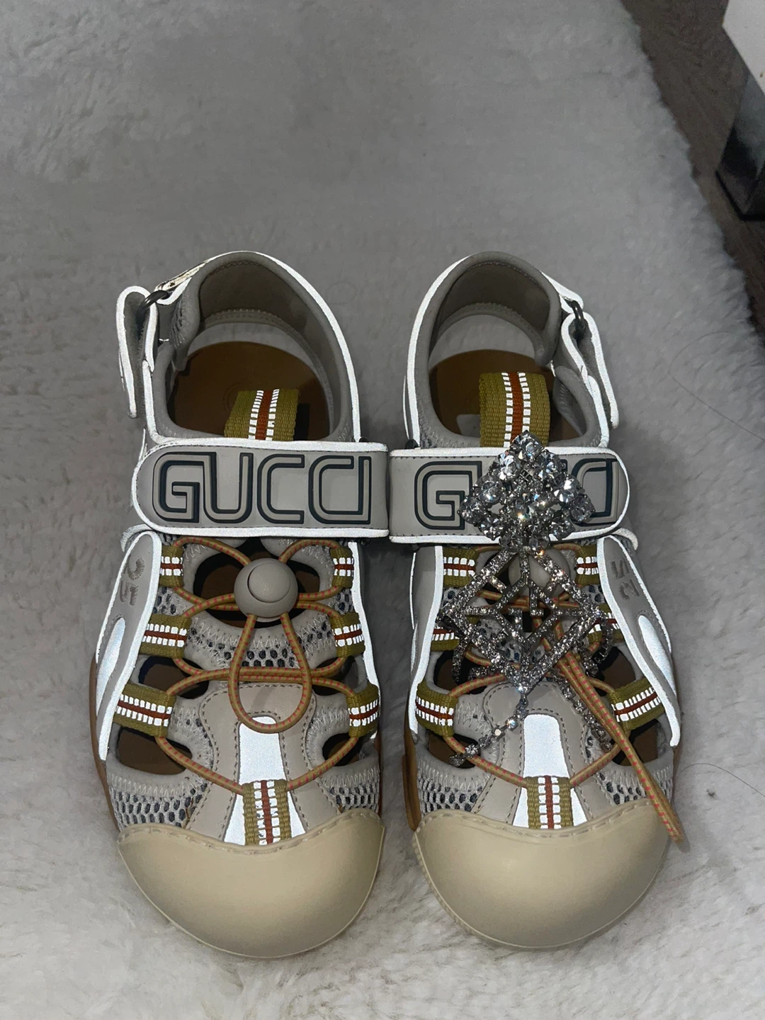 Gucci Tinsel Sport Sandals Size 35 - photo 2