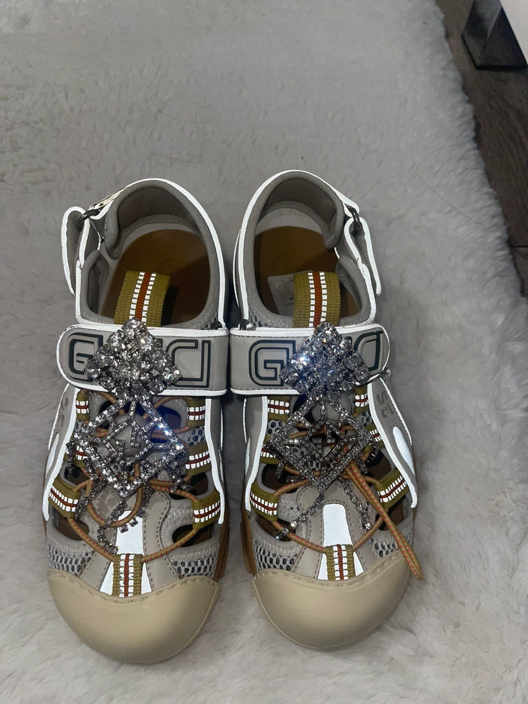 Gucci Tinsel Sport Sandals Size 35
