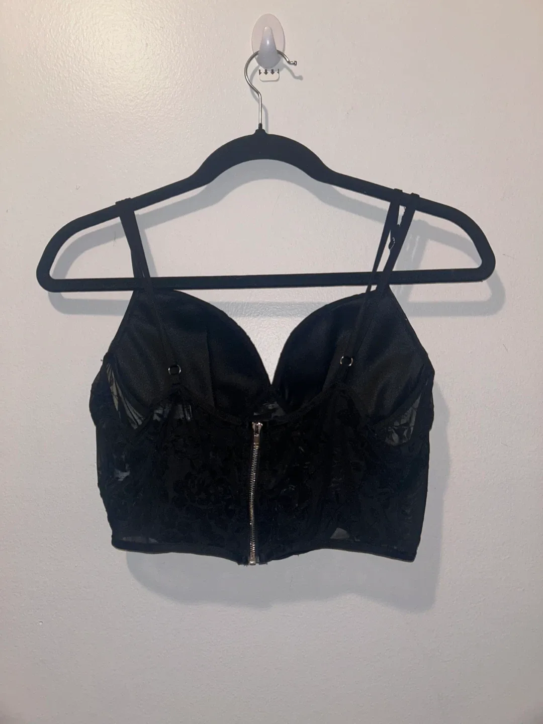 Black Lace Corset Top thumbnail