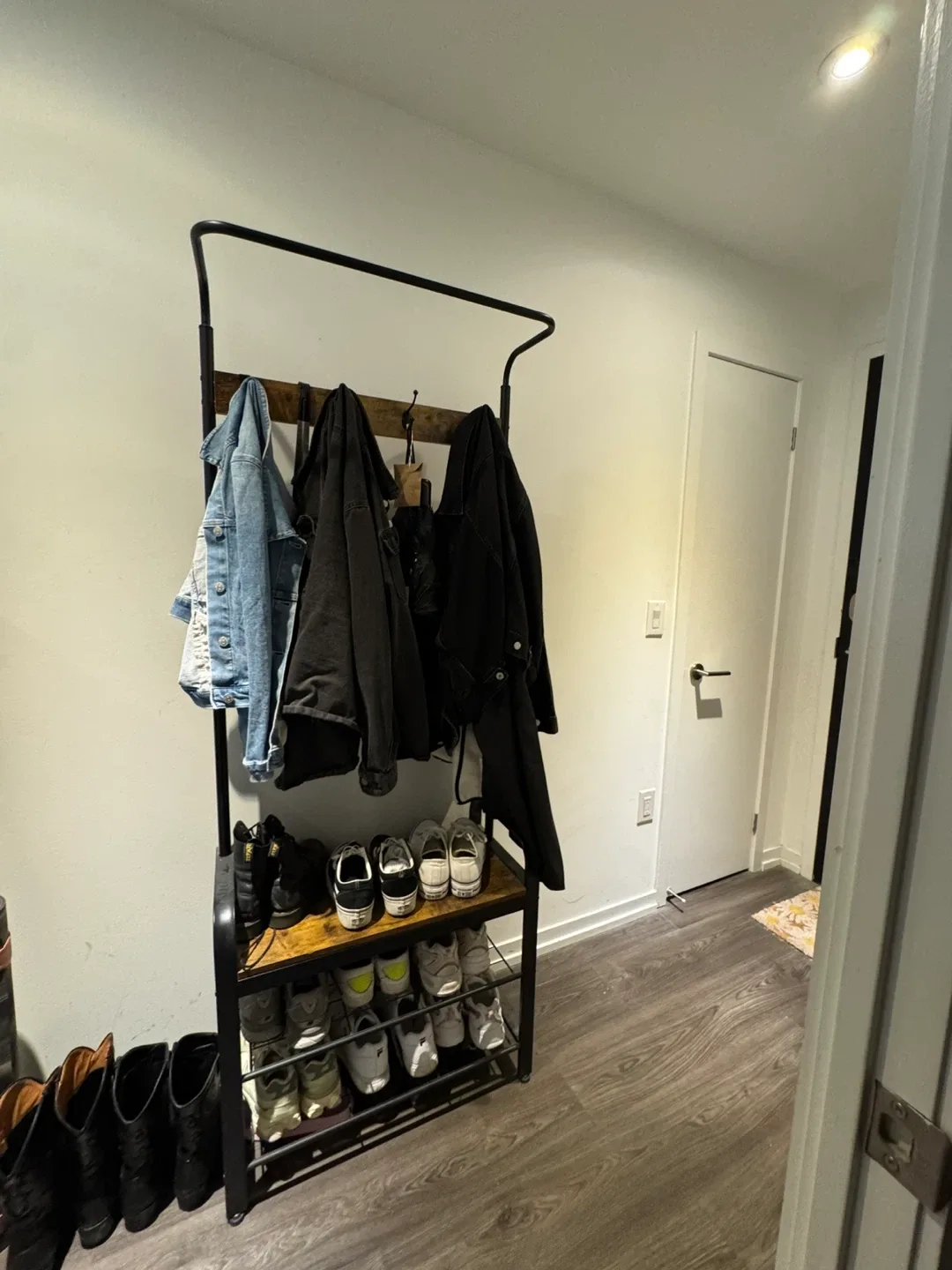 Coat Rack with Shoe Storage