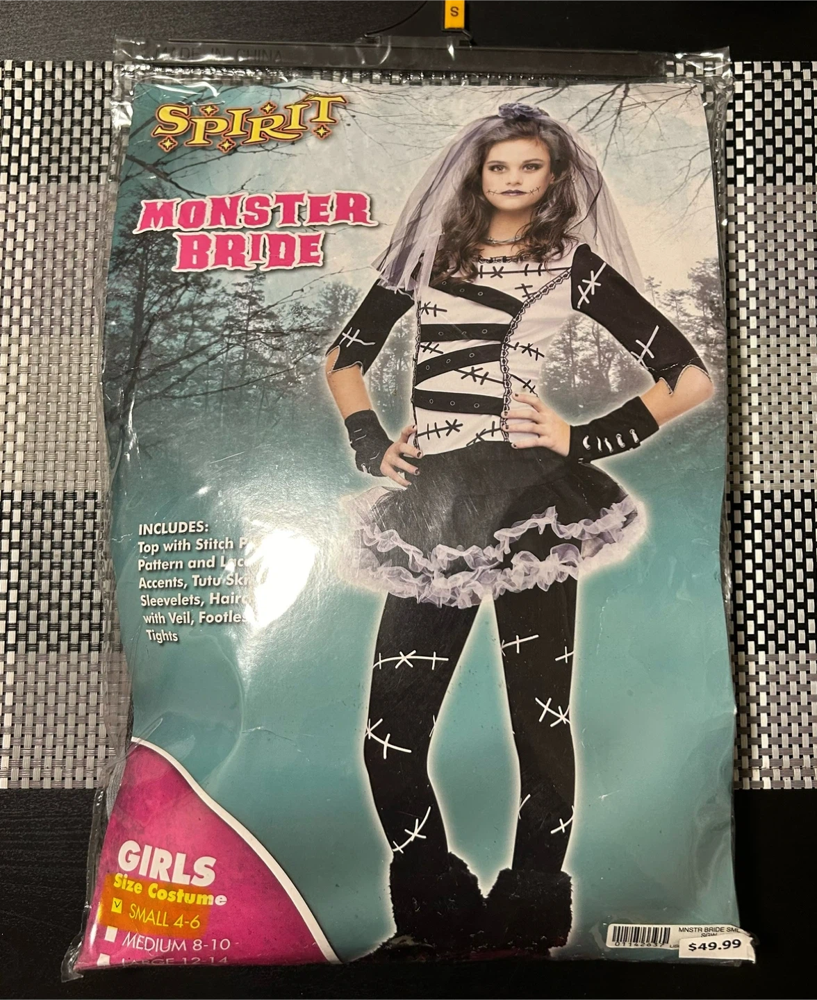 Spirit Halloween Midnight Vampiress Costume - Size Small