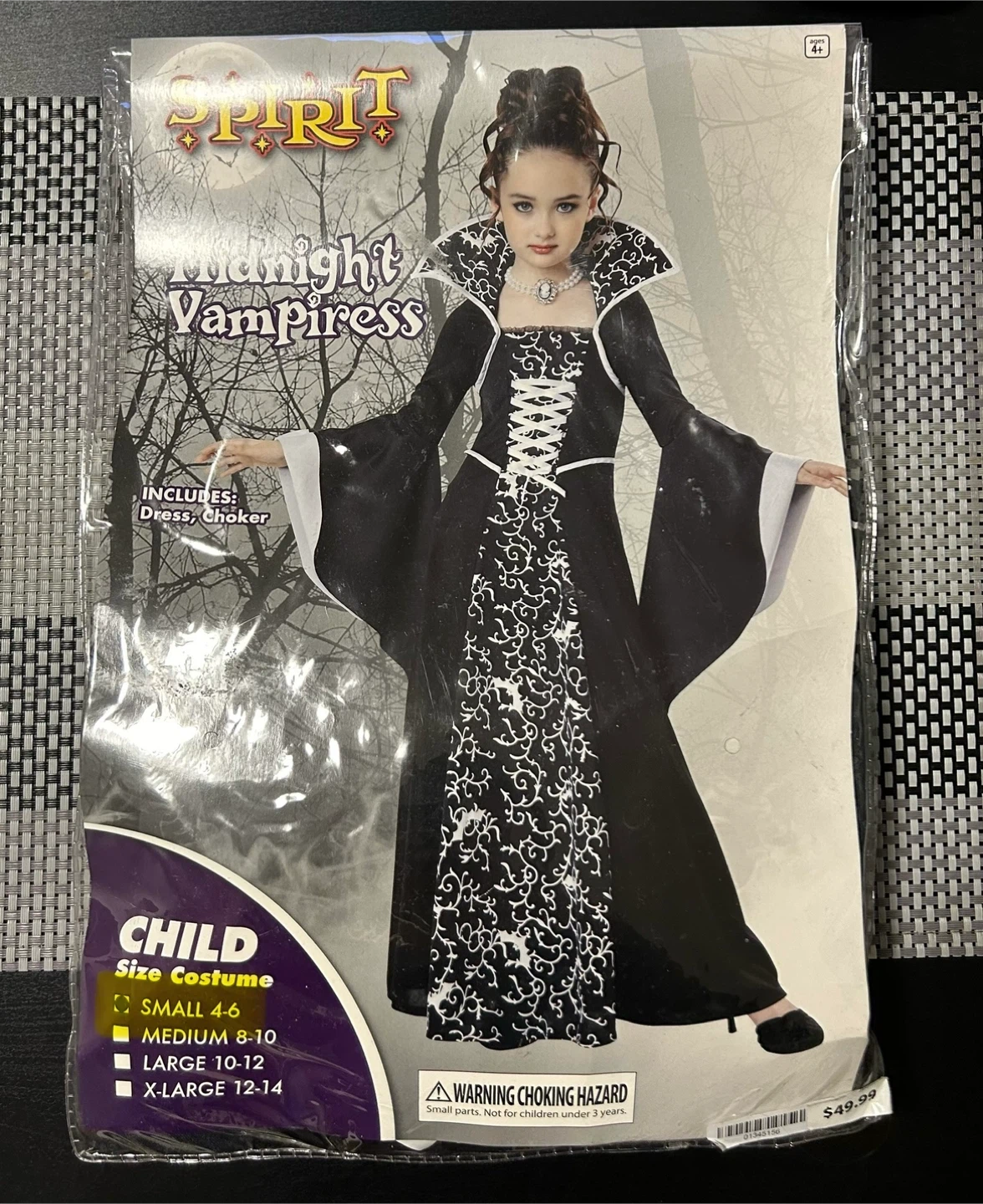 Spirit Halloween Midnight Vampiress Costume - Size Small - photo 2