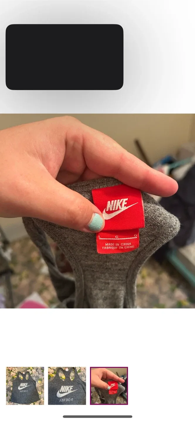 Nike Just Do It Tank Top - Size L image indicator(3)