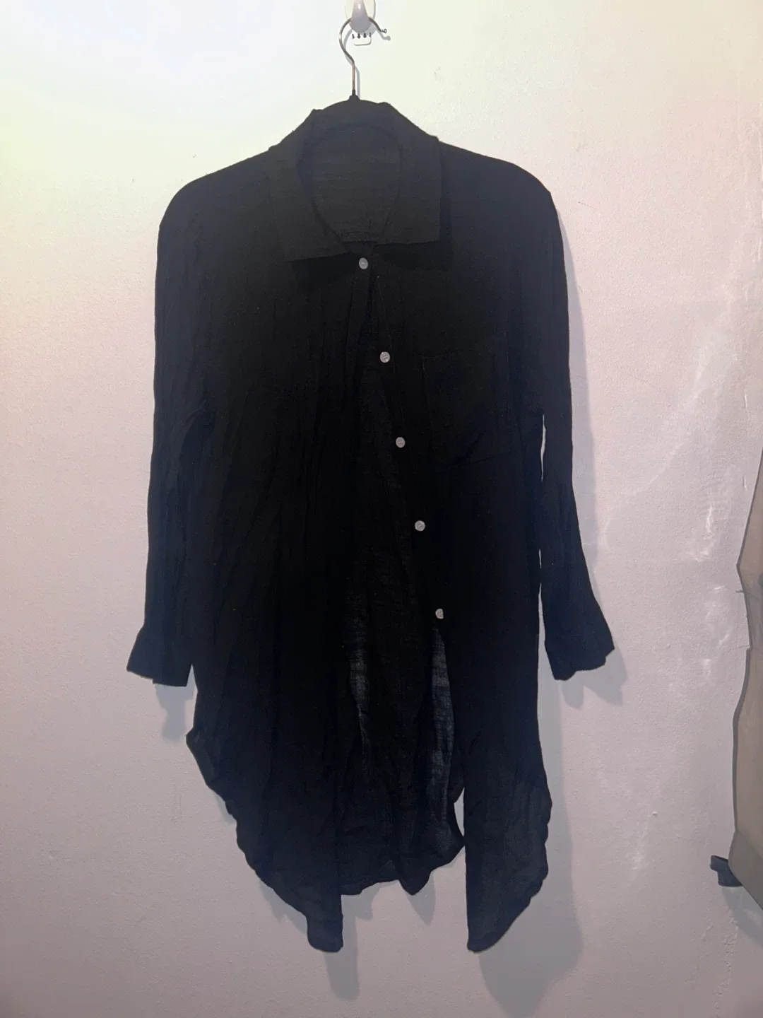 Black Button-Down Long Sleeve Shirt thumbnail