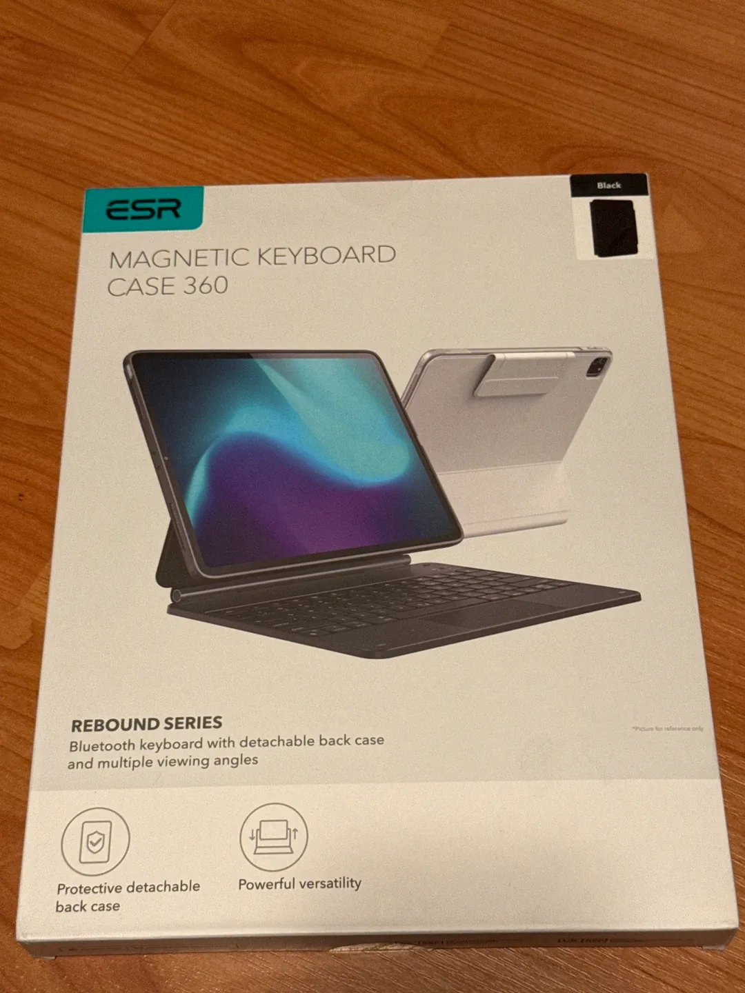 iPad Pro 13 - ESR Magnetic Keyboard Case 360 & Tempered Glass image indicator(3)