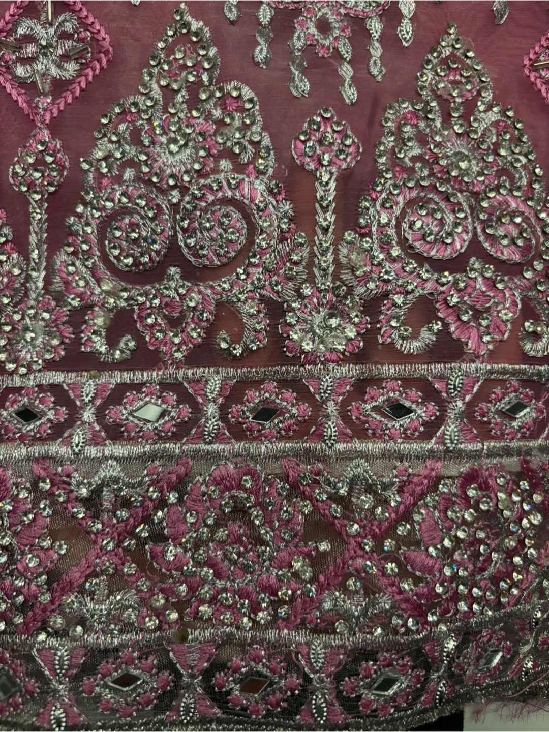 Unstitched Punjabi Suit Pink Party Wear - photo 4