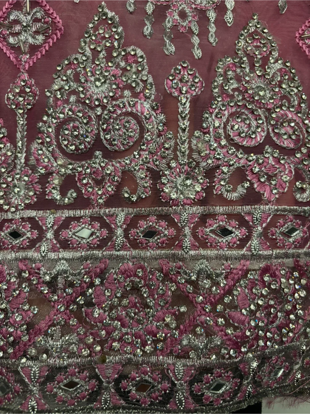 Unstitched Punjabi Suit Pink Party Wear image indicator(4)