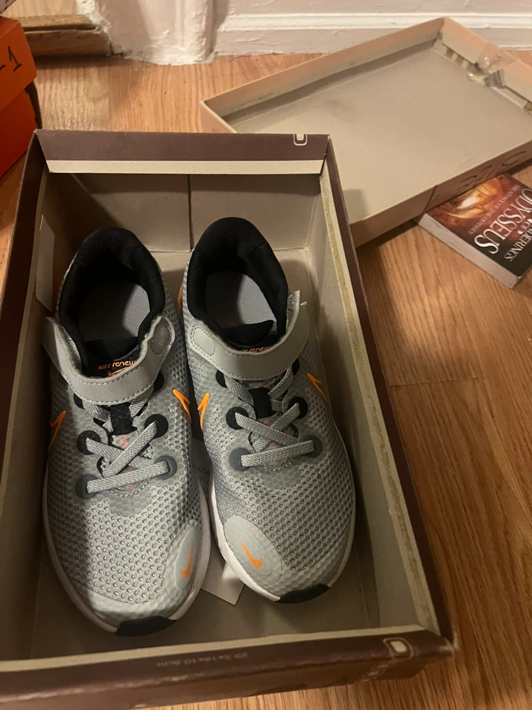 Nike Renew 5 Toddler Sneakers - Gray/Orange - photo 4