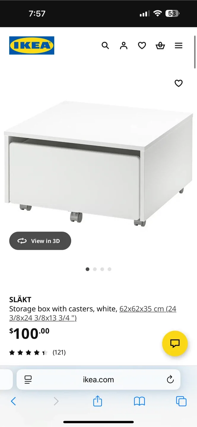 IKEA White Twin Bed with Storage image indicator(2)