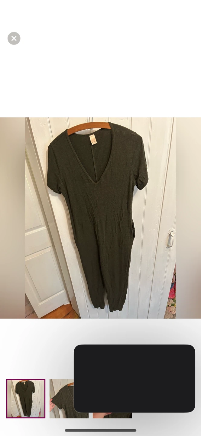 Olive Green Jumpsuit, Size S