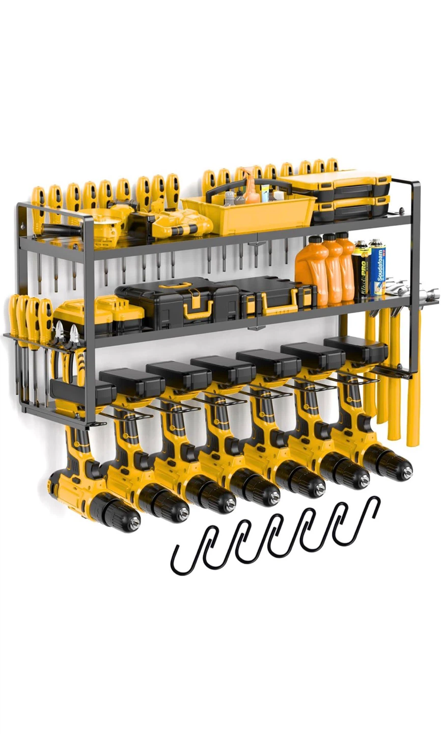 Wall Mounted Tool Organizer Rack