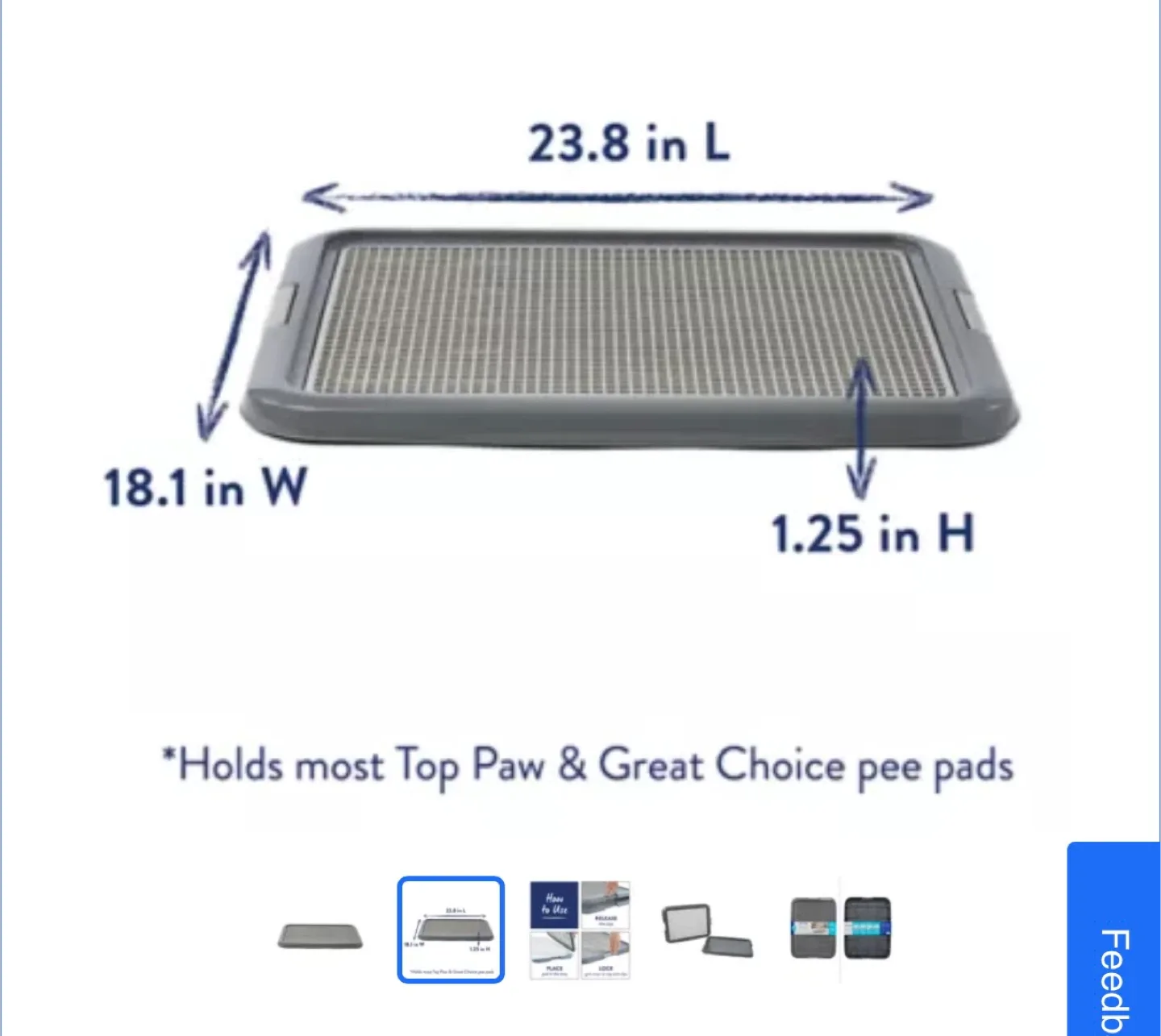 Puppy / small dog supplies - car seat, sling & pee pad tray image indicator(3)