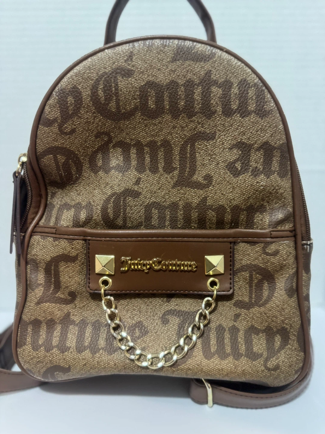 Used good Juicy Couture Brown Mini Backpack