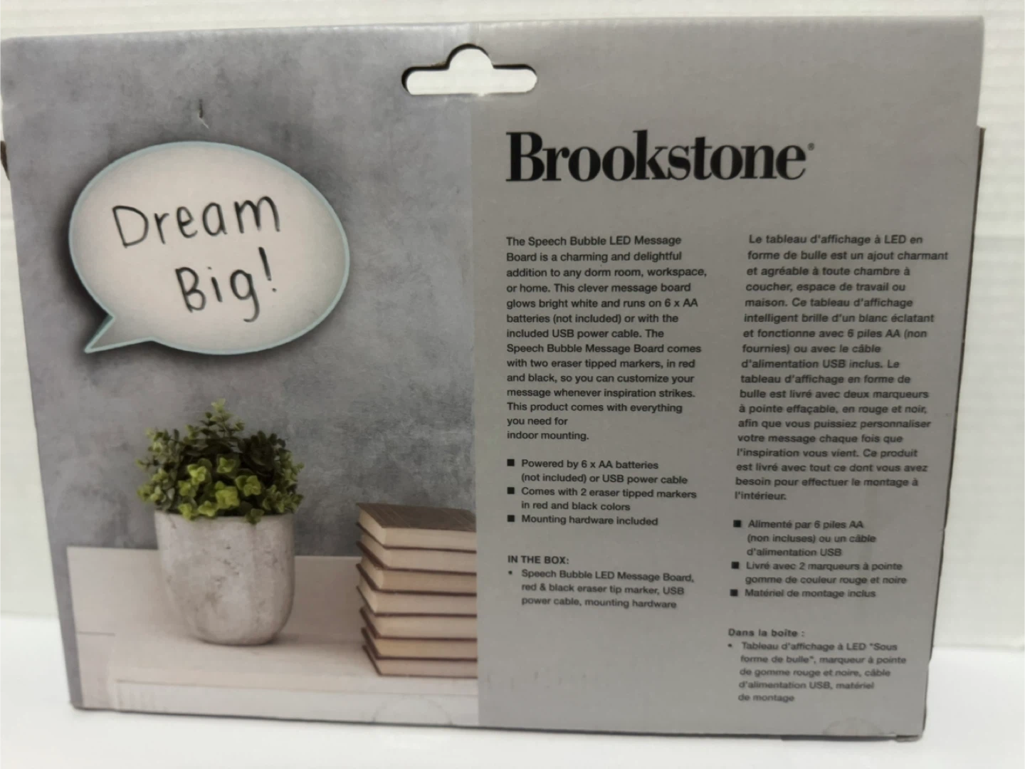Brookstone Speech Bubble Message Board & Marker Set - photo 2