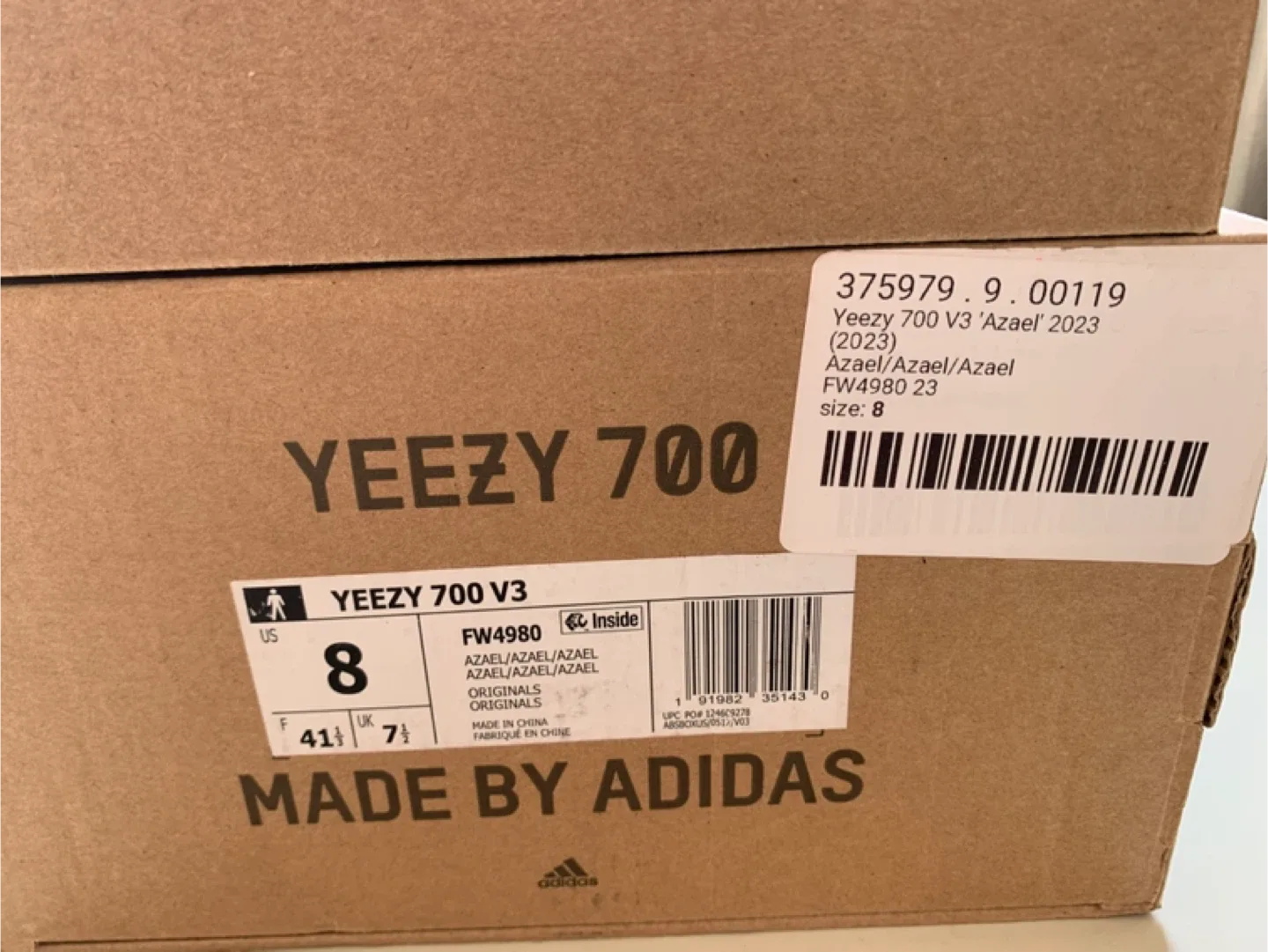 Adidas Yeezy 700 V3 'Azael' Size 8 image indicator(3)