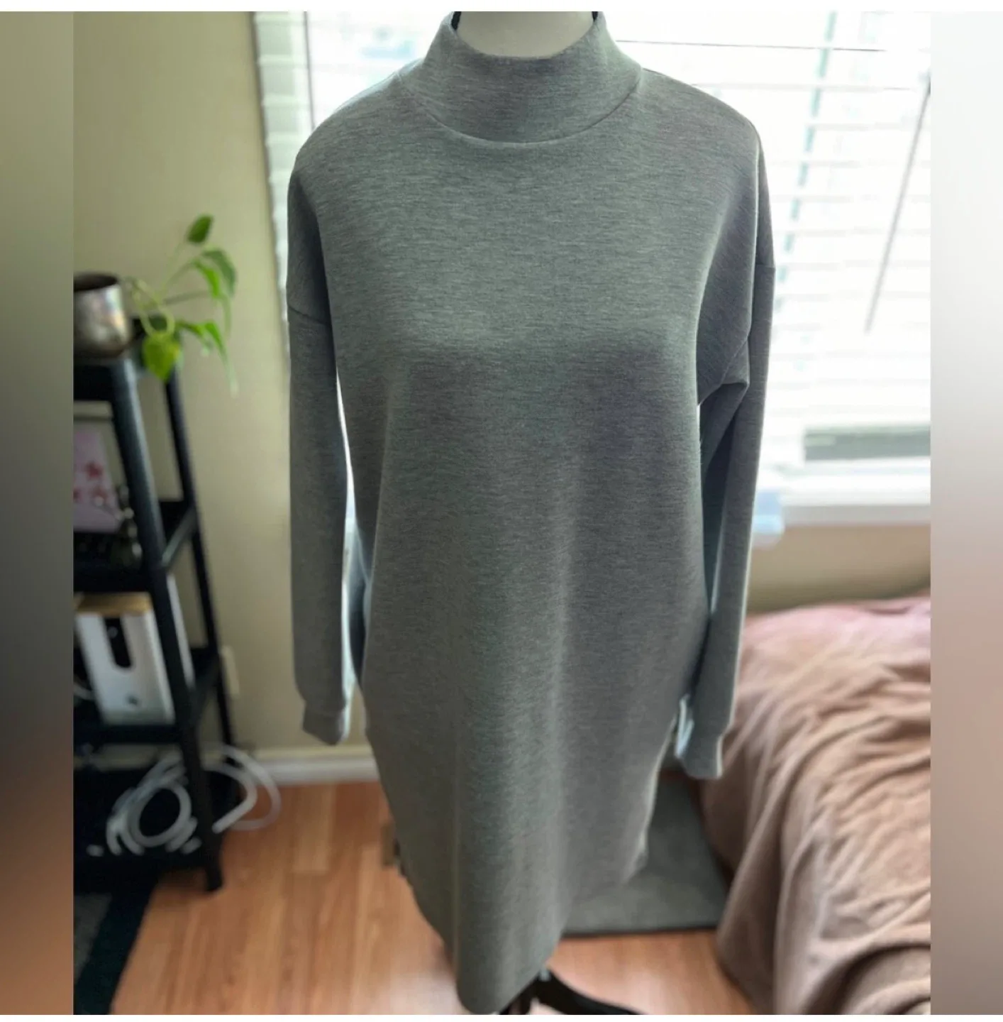 Joe Fresh Grey Sweatshirt Dress thumbnail