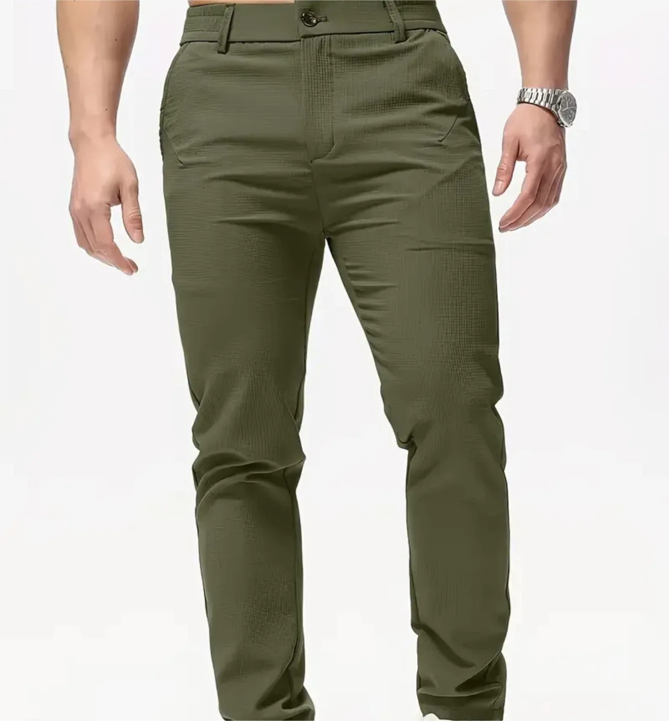 Green Casual Pants - Size 32 thumbnail