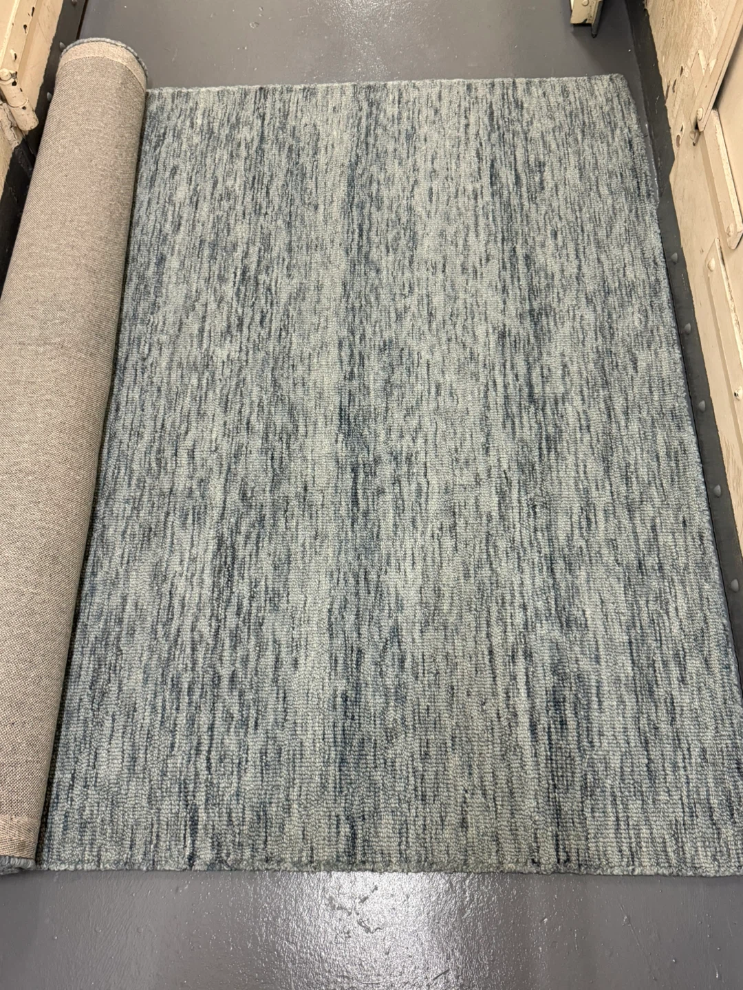 Momeni James Denim Blue Solid Handtufted Area Rug