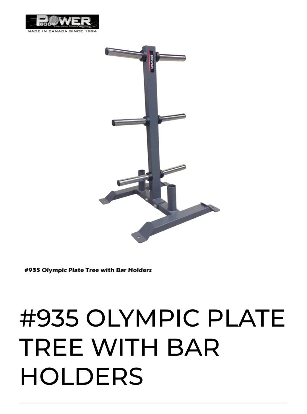 🥕Power Systems Olympic Plate Tree with Bar Holders image indicator(2)
