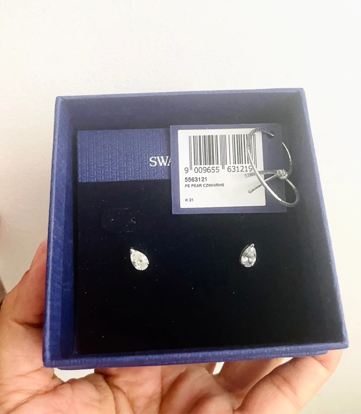 Swarovski pear shaped stud Earrings ‼️last price ‼️ image indicator(3)