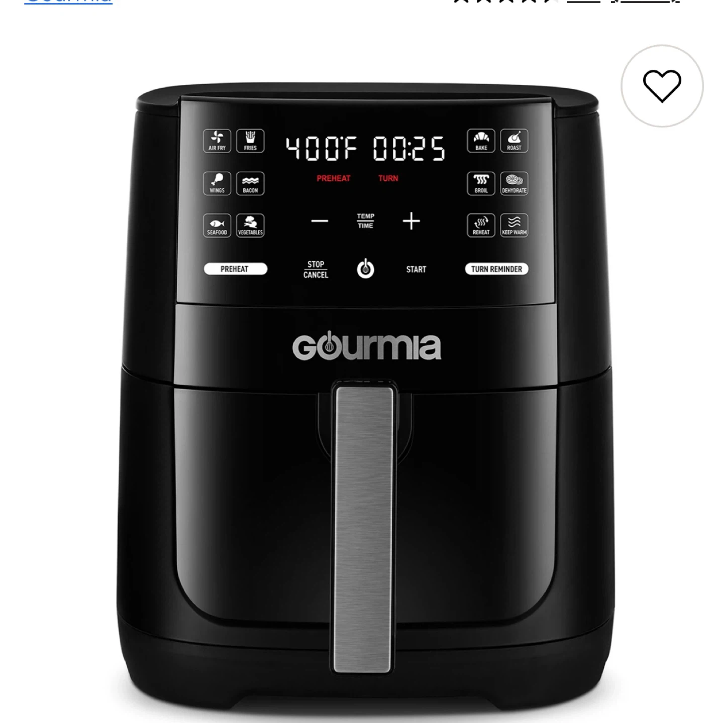 Gourmia 6QT Digital Air Fryer - photo 2