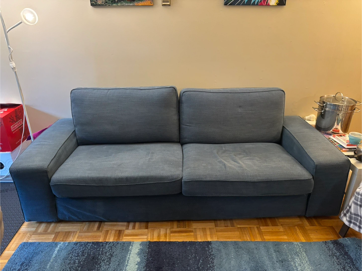 IKEA KIVIK 2-Seat Sofa - Blue