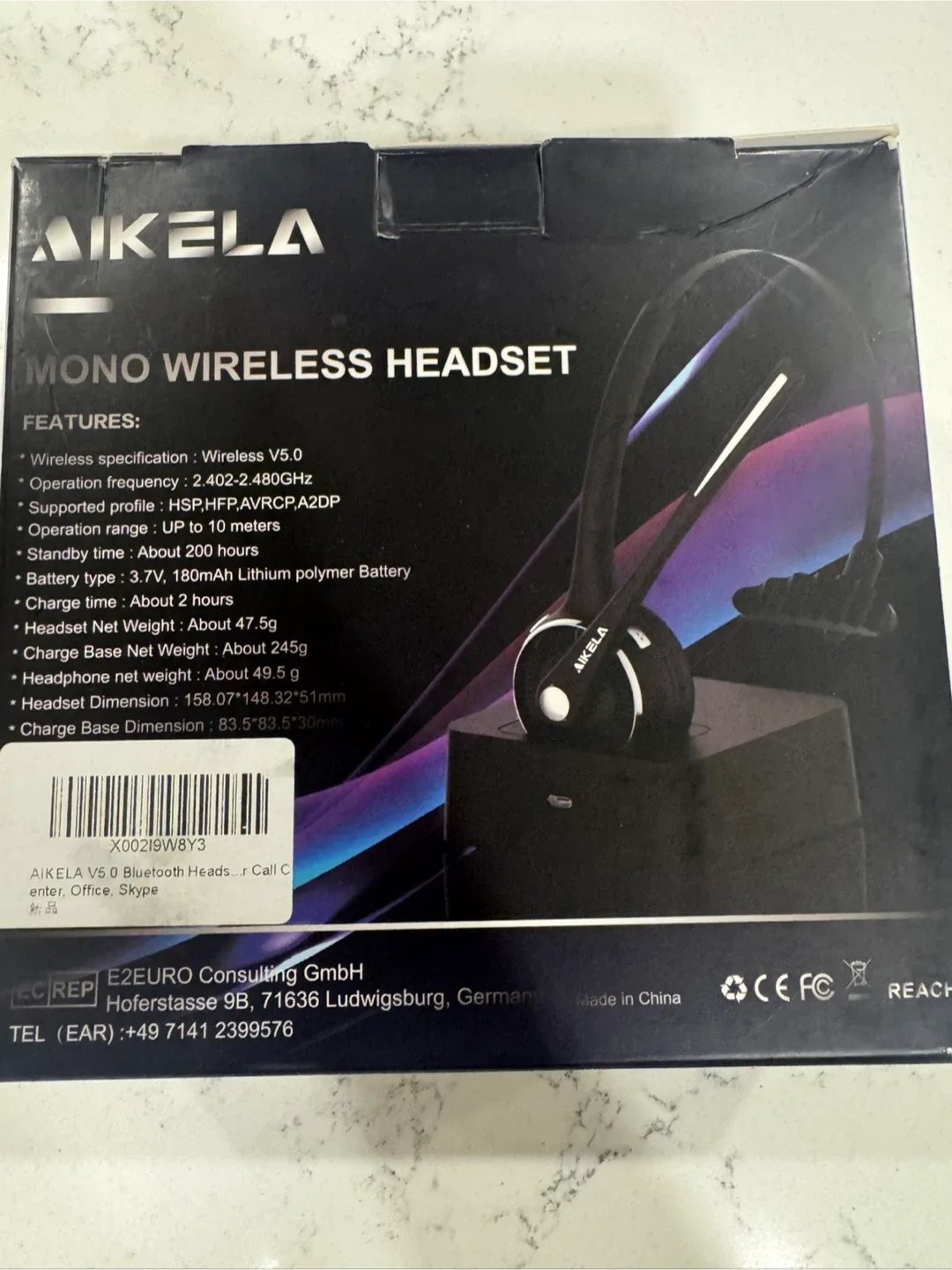 AIKELA BH-M9A Mono Wireless Headset - New in Box! image indicator(2)
