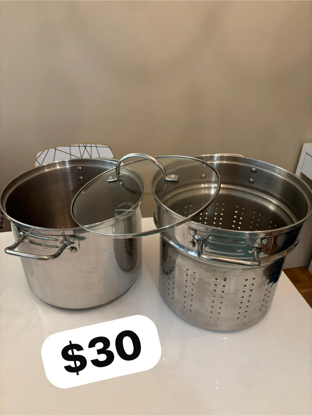 Lagostina Pasta Pot with Steamer