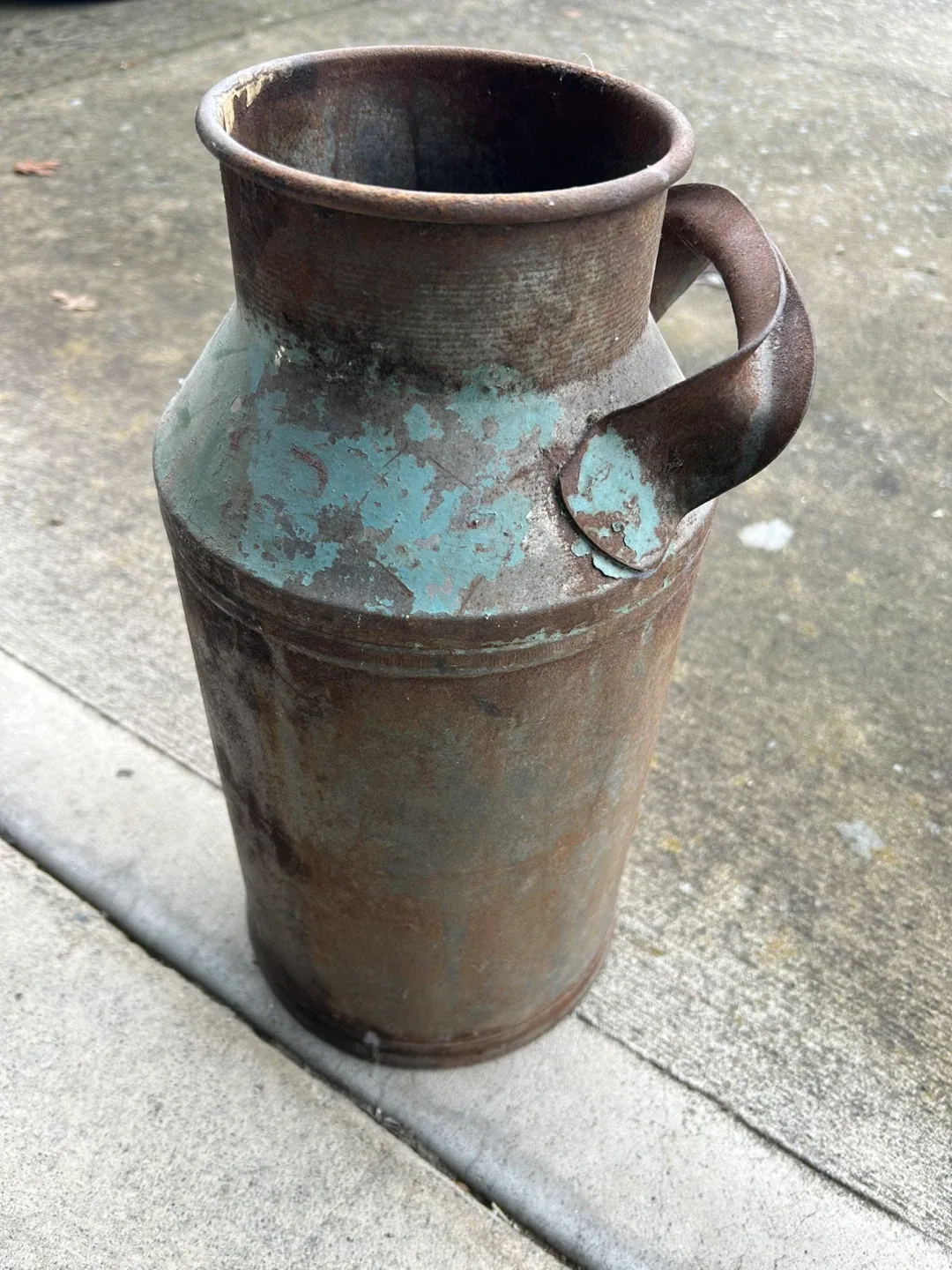 Vintage Metal Milk Can with Handle thumbnail