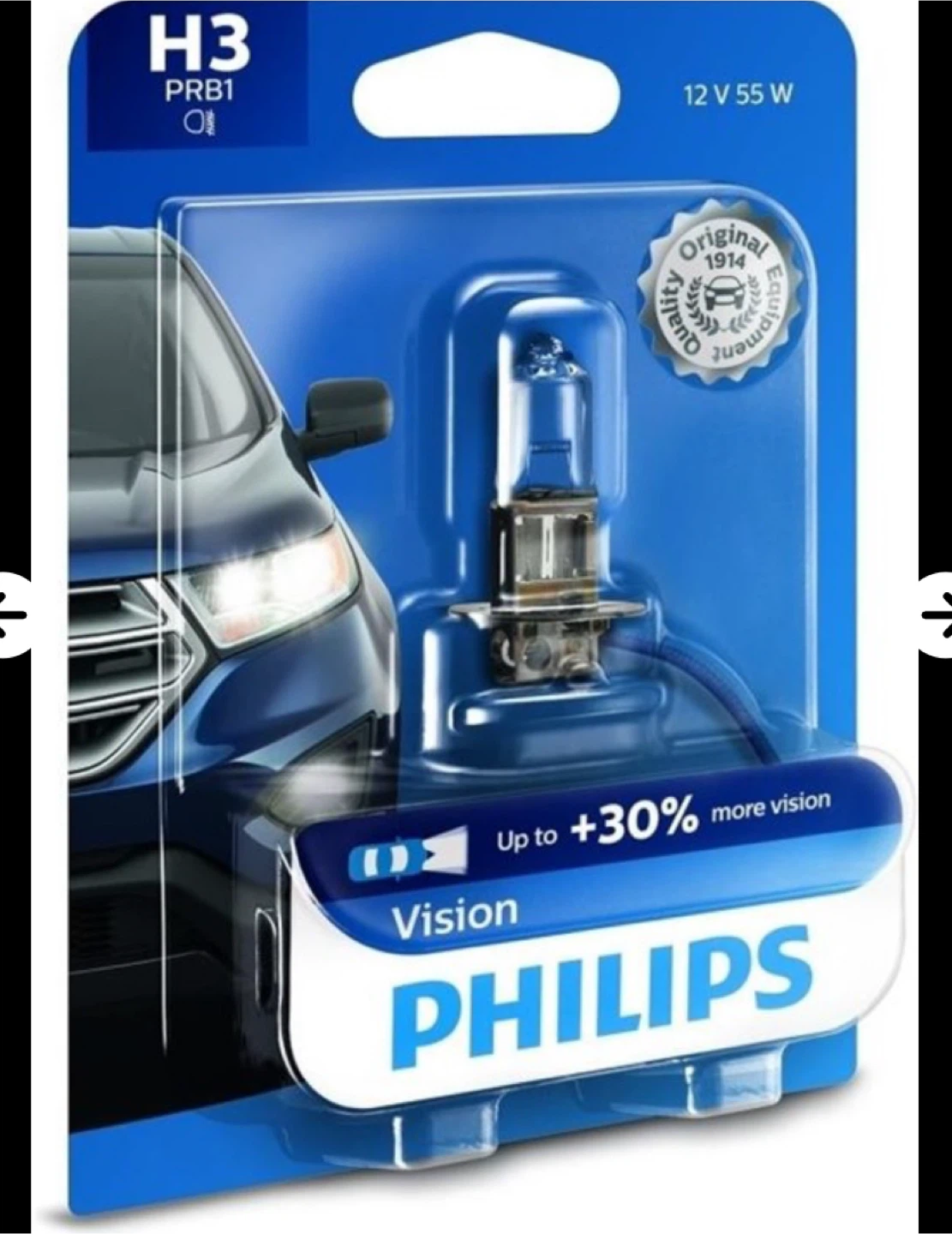 Philips Automotive Lighting H3 Vision Upgrade Auto