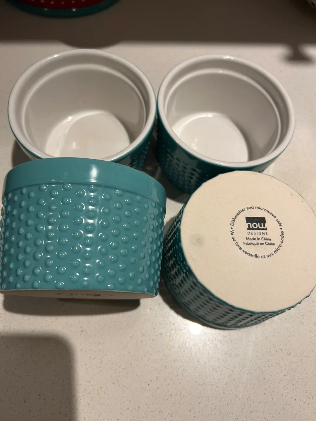 Set of 4 NOW Designs Teal Ramekins thumbnail