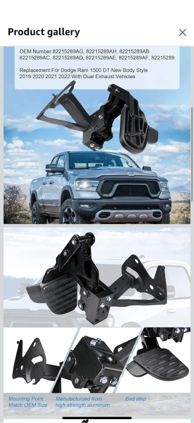 🛻 JDMSPEED Rear Bed Step – Dodge Ram 1500 (2019–2022) image indicator(4)