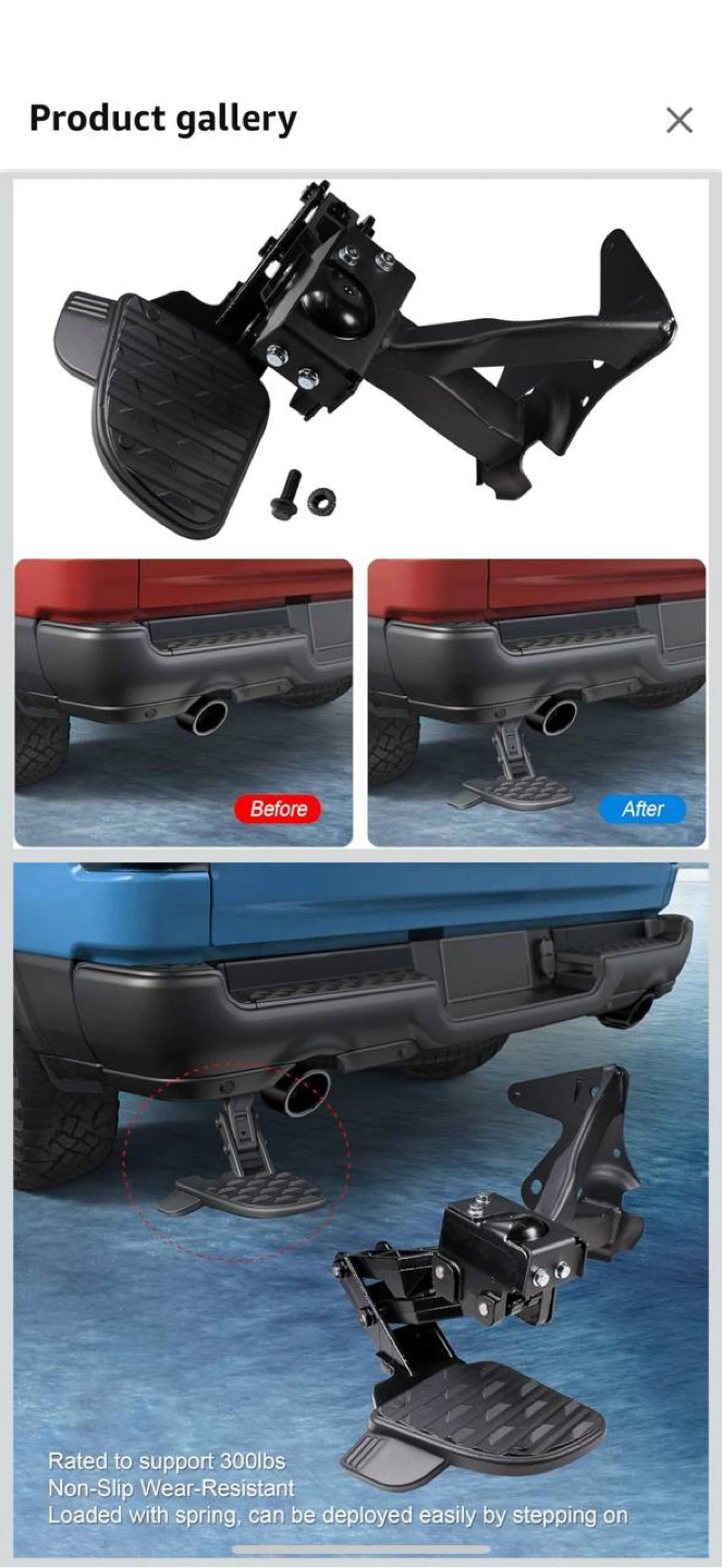 🛻 JDMSPEED Rear Bed Step – Dodge Ram 1500 (2019–2022) - photo 5