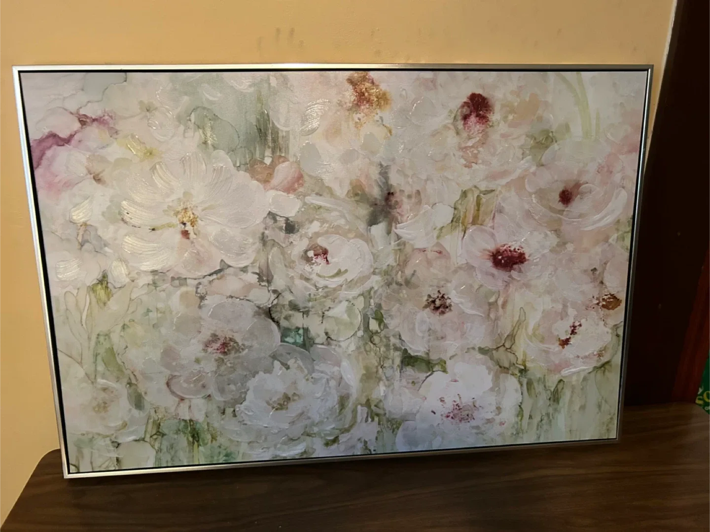 Floral Painting with Silver Frame thumbnail