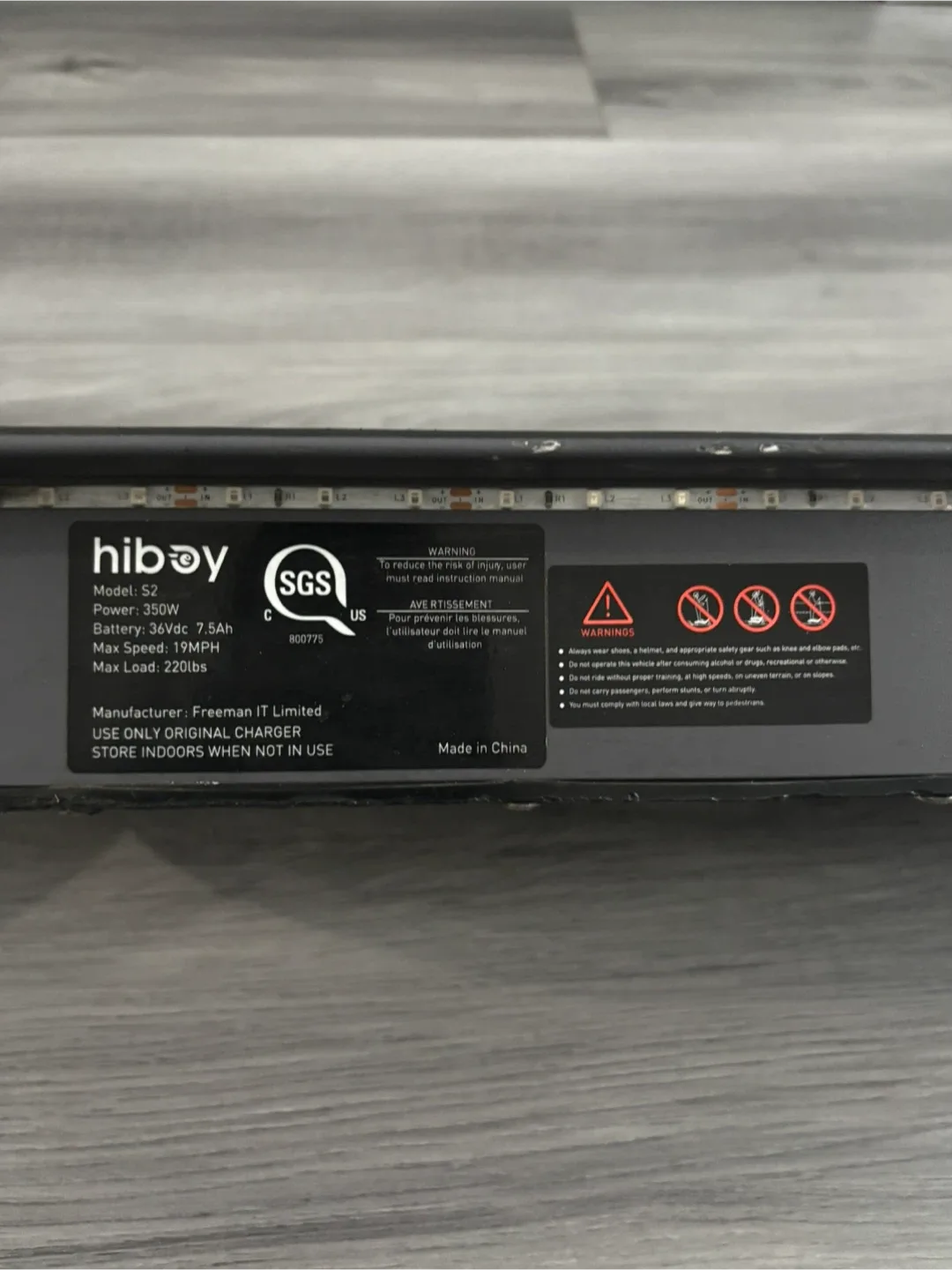 Hiboy S2 Electric Scooter - Max 19MPH, 220lbs Load image indicator(3)