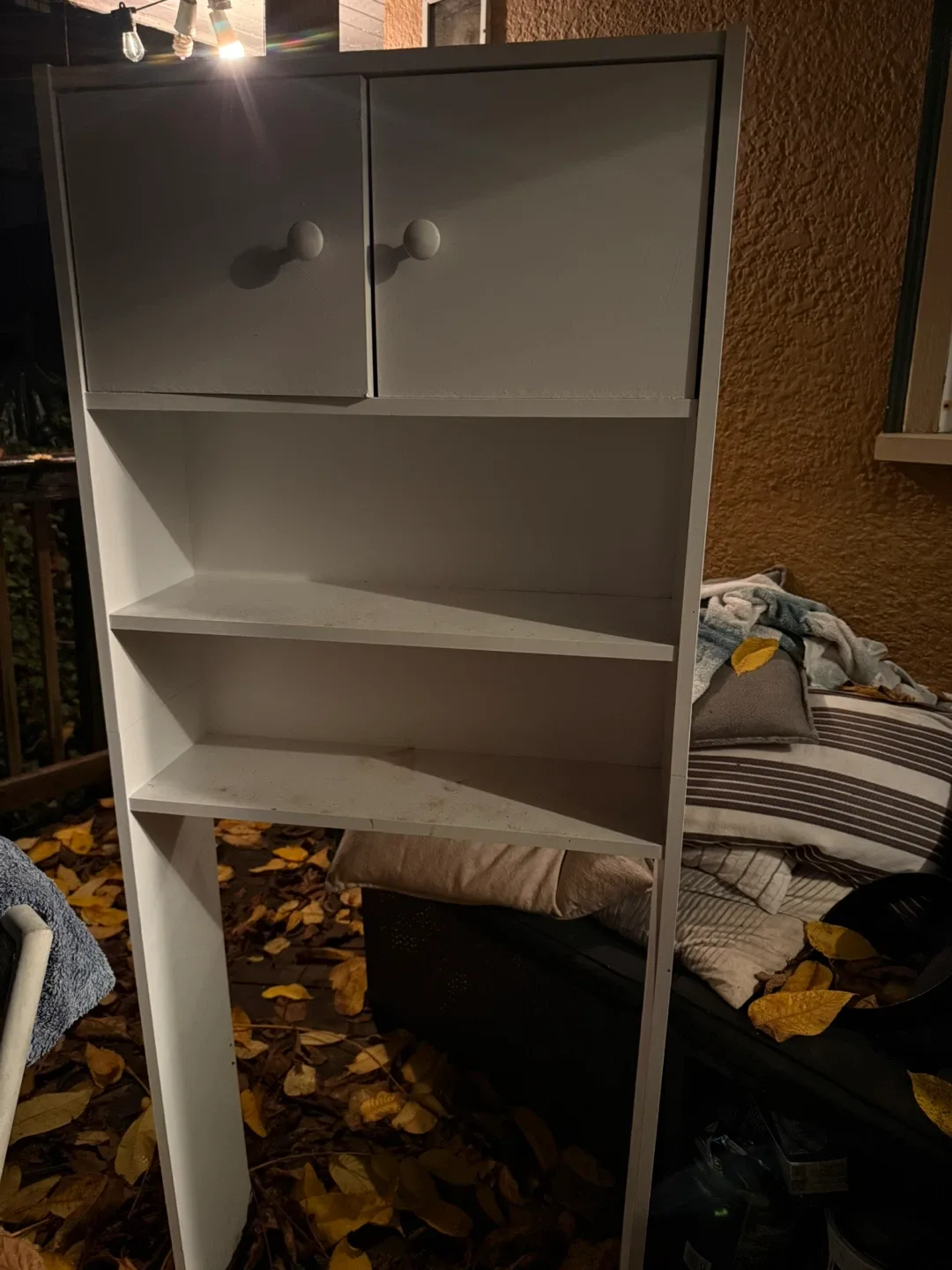 White Storage Cabinet with Doors image indicator(2)